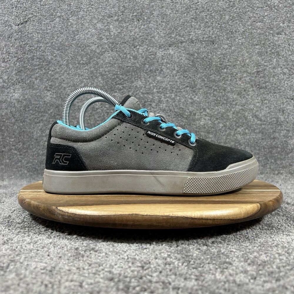 Ride Concepts D30 Vice Youth Size 6 Gray Blue MTB Mountain Biking Shoes Used